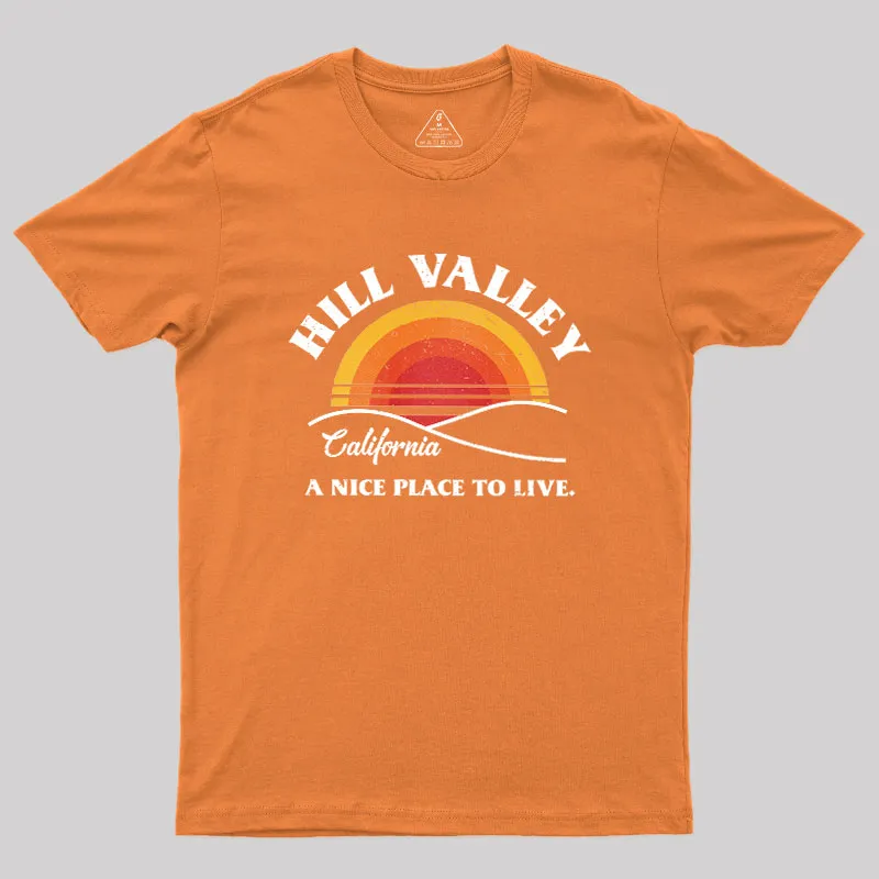 Hill Valley Sunset Geek T-Shirt - Image 2