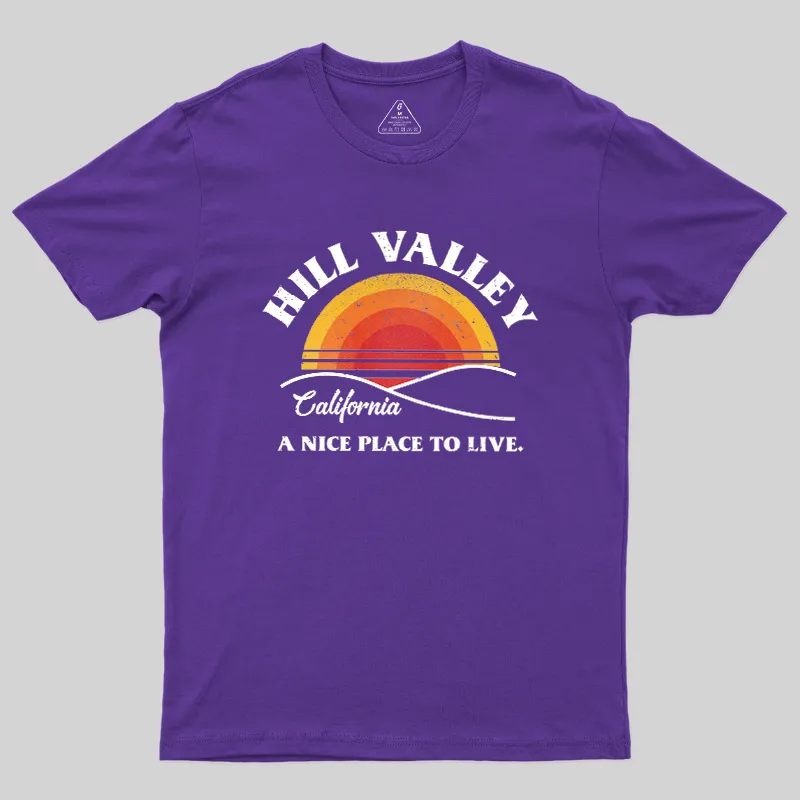 Hill Valley Sunset Geek T-Shirt - Image 6