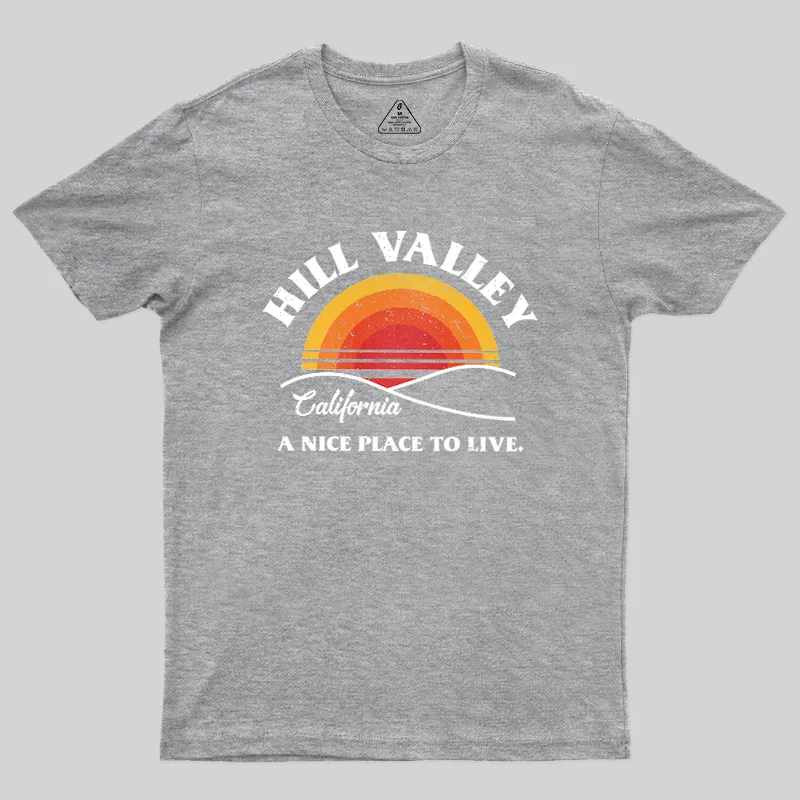 Hill Valley Sunset Geek T-Shirt - Image 4