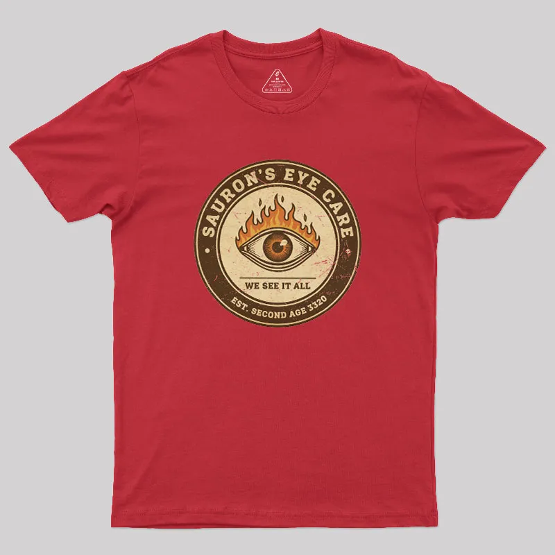 Sauron’s Eye Care Geek T-Shirt - Image 5