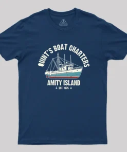 Alternative view of Quint's Boat Charters Geek T-Shirt