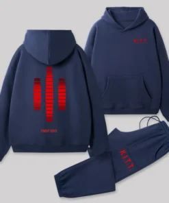 Alternative view of KITT Lights Front and Back Printed Geek Fleece Hoodie Set