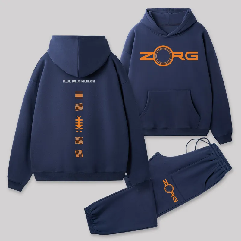 The Fifth Element Front and Back Printed Geek Fleece Hoodie Set - Image 2