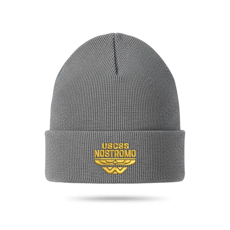 Alien Space Freighter Geek Embroidered Beanie - Image 3