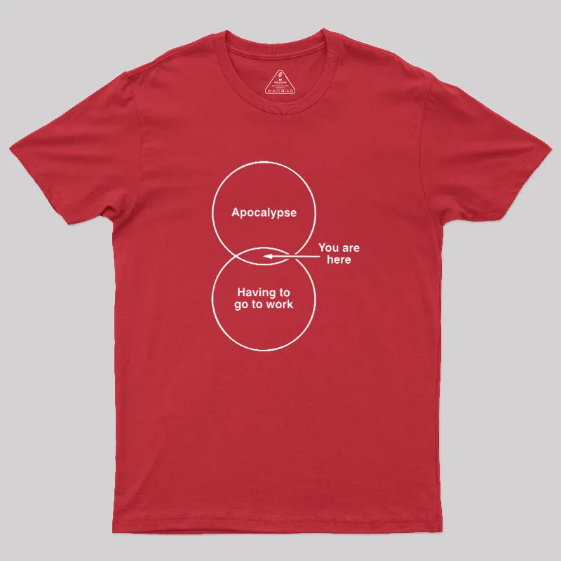 Apocalypse Diagram Geek T-Shirt - Image 5