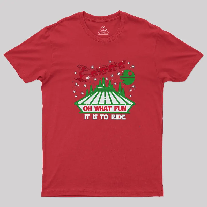 Oh What Fun It Is To Ride Geek T-Shirt - Image 5