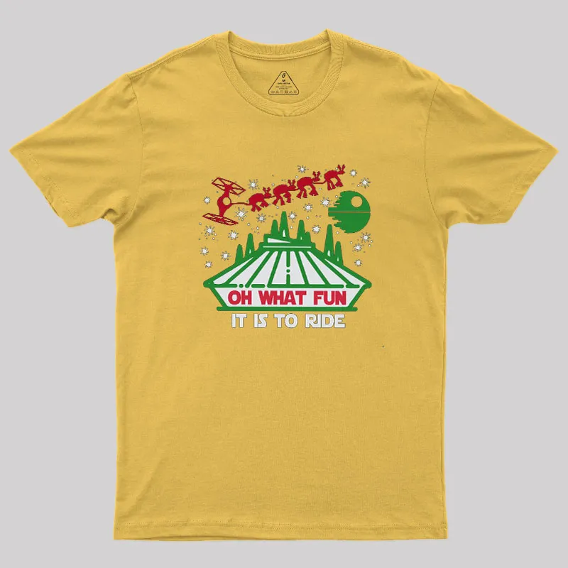 Oh What Fun It Is To Ride Geek T-Shirt - Image 8