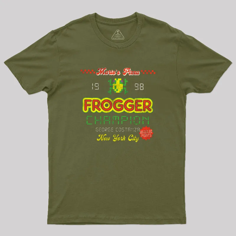 Frogger Champion Christmas Geek T-Shirt - Image 3