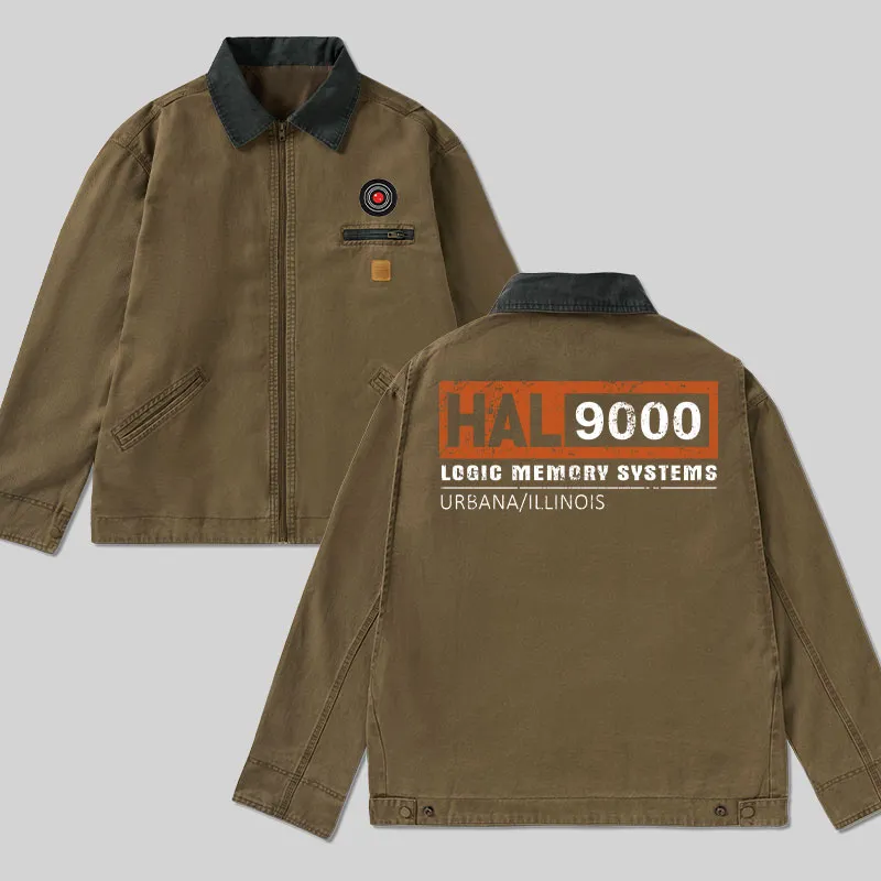HAL 9000, Distressed Classic Work Jacket - Image 2