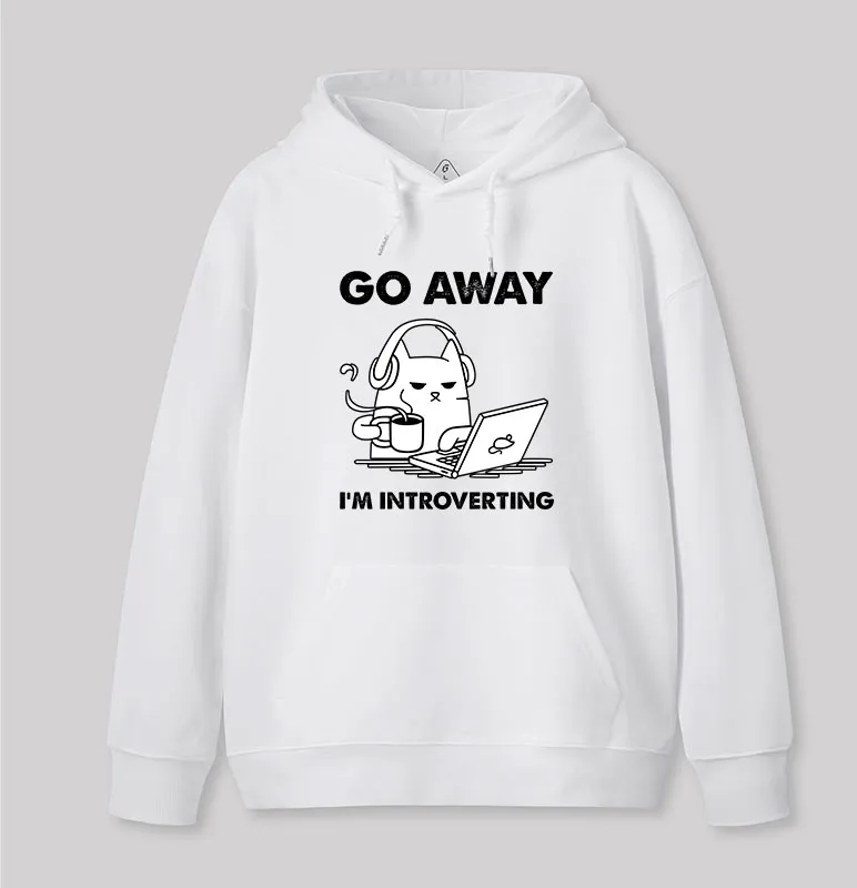 Go Away I'm Introverting Geek Hoodie - Image 5