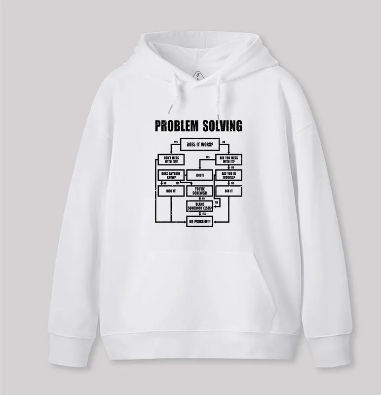 Men Problem Solving Geek Hoodie - Image 5