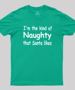 Kind Of Naughty Santa Geek T-Shirt