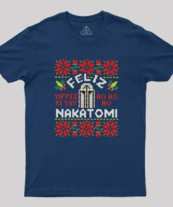 Alternative view of Feliz Nakatomi Sweater Geek T-Shirt