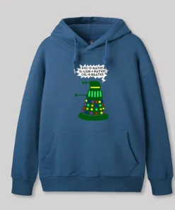 Alternative view of Holiday Dalek Geek Hoodie