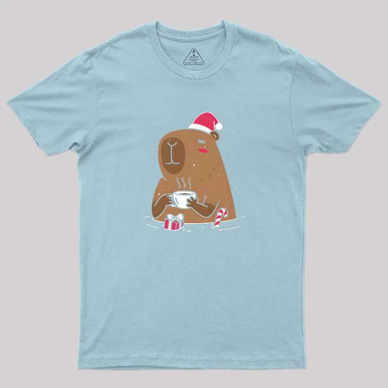 Santa Capybara Geek T-Shirt - Image 8