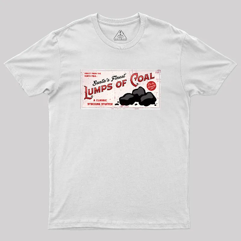 Santa's Coal Vintage Ad Geek T-Shirt - Image 11
