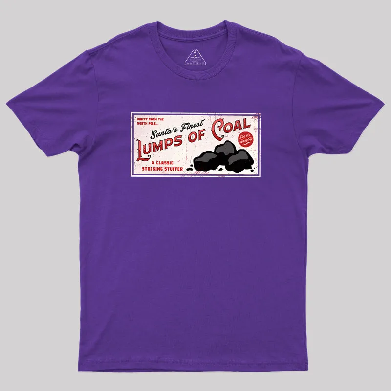 Santa's Coal Vintage Ad Geek T-Shirt - Image 6