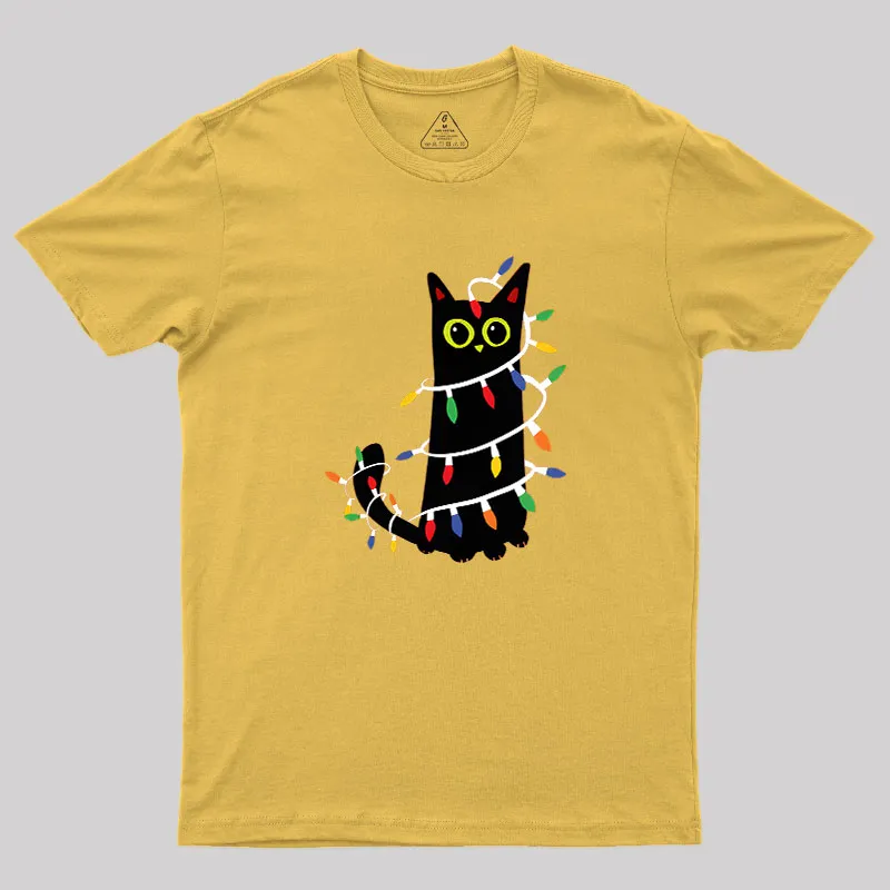 Festive Feline Geek T-Shirt - Image 7