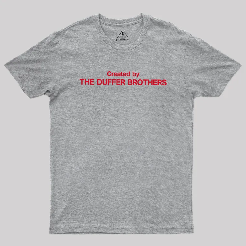 Created By The Duffer Brothers Geek T-Shirt - Image 4