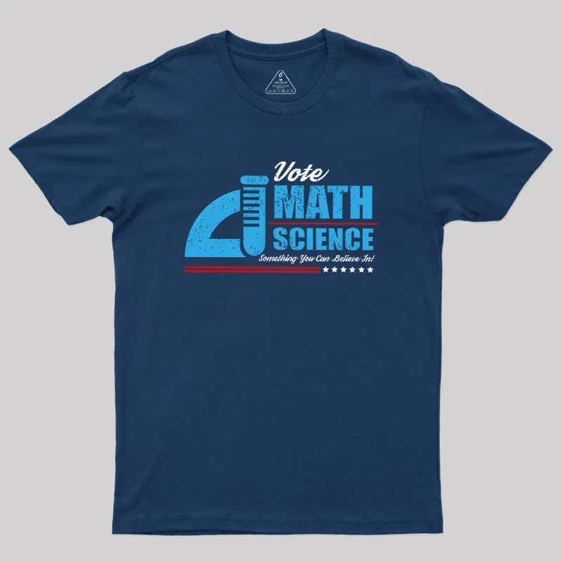 Vote Math & Science Geek T-Shirt - Image 2