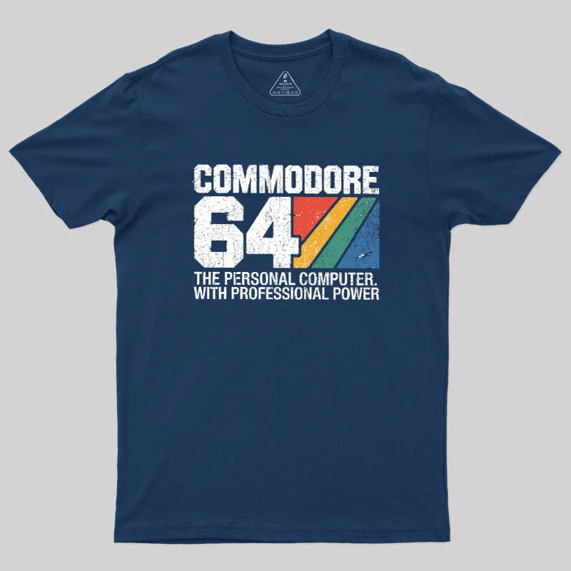 Commodore 64 retro Geek T-Shirt - Image 2