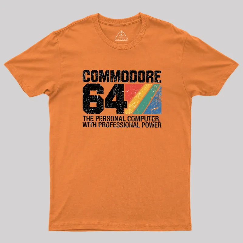 Commodore 64 retro Geek T-Shirt - Image 7