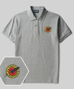 Alternative view of Planet Express Geek Embroidered Polo Shirts