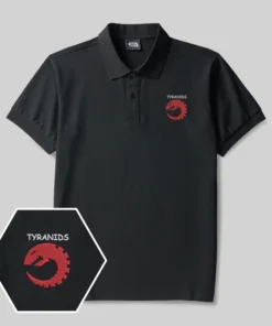 The Tyranids Geek Embroidered Polo Shirts