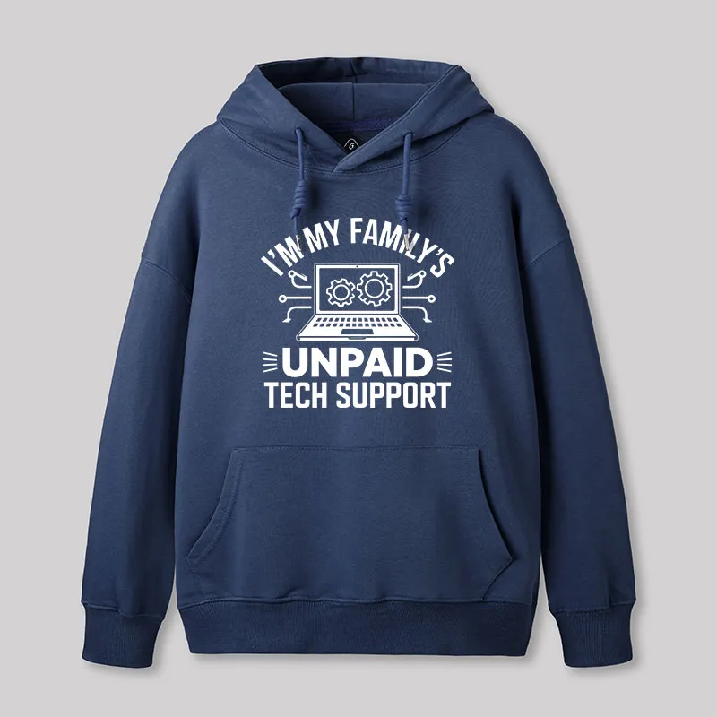 I'm My Family's Unpaid Tech Support Geek Hoodie - Image 7