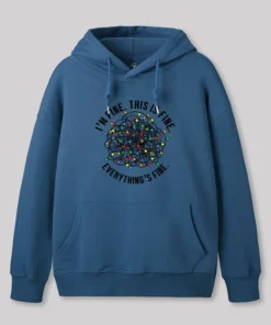 Alternative view of I am Fine Geek Hoodie