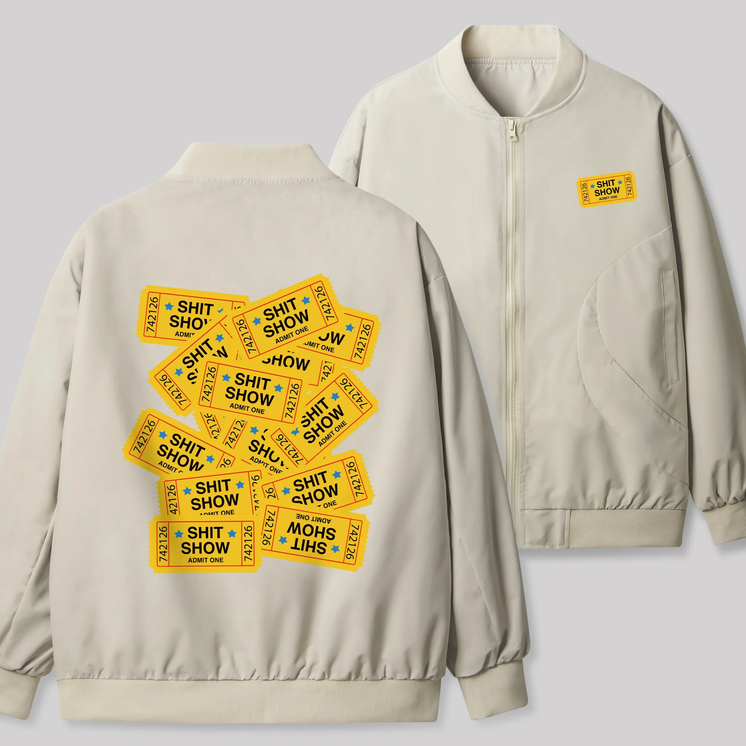 Shit Show Geek Classic Bomber Jacket - Image 3