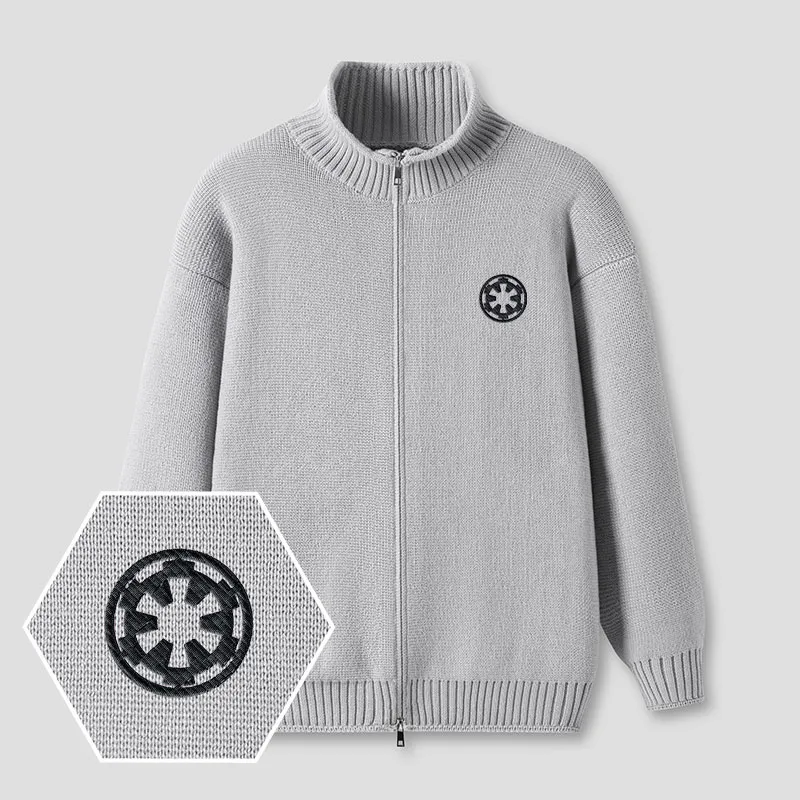 Wheel Smart Controller Embroidered Full‑Zip Cardigan - Image 2