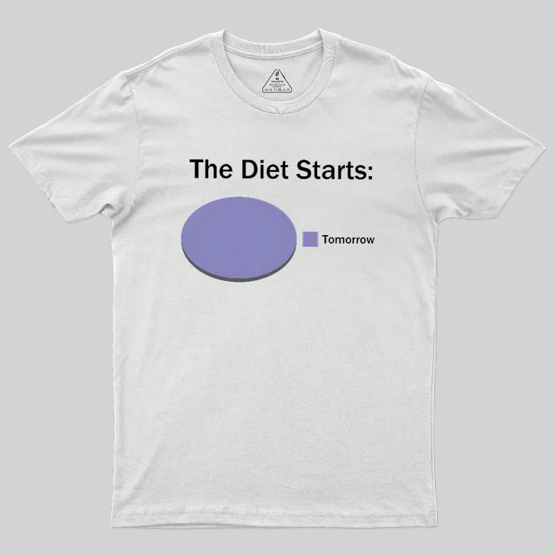The Diet Starts Tomorrow Geek T-Shirt - Image 11