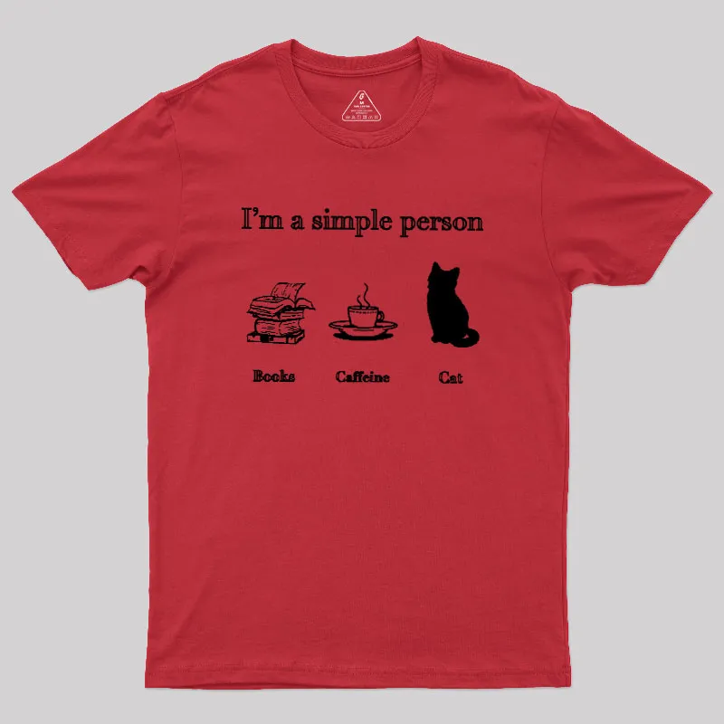 I'm A Simple Person Geek T-Shirt - Image 3