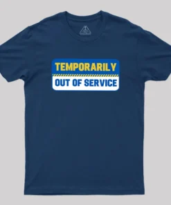 Alternative view of Temporarily Out of Service Geek T-Shirt