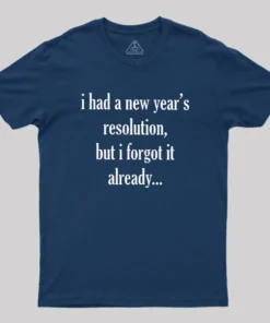 Alternative view of New Year's Resolution Geek T-Shirt