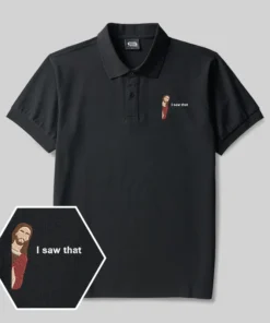 I Saw That Geek Embroidered Polo Shirts