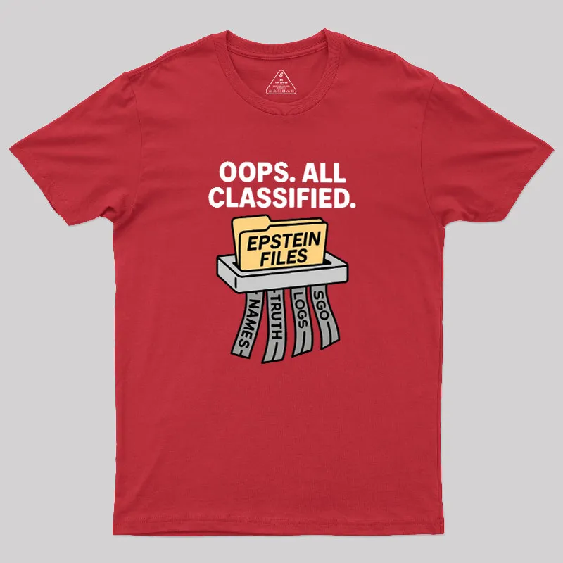 Bold Epstein Files Geek T-Shirt - Image 7