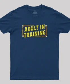 Alternative view of Adult In Training Geek T-Shirt