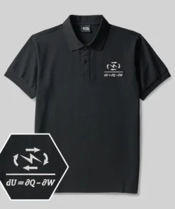 Thermodynamics Geek Embroidered Polo Shirts