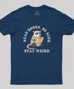 Alternative view of Stay Weird Possum Geek T-Shirt