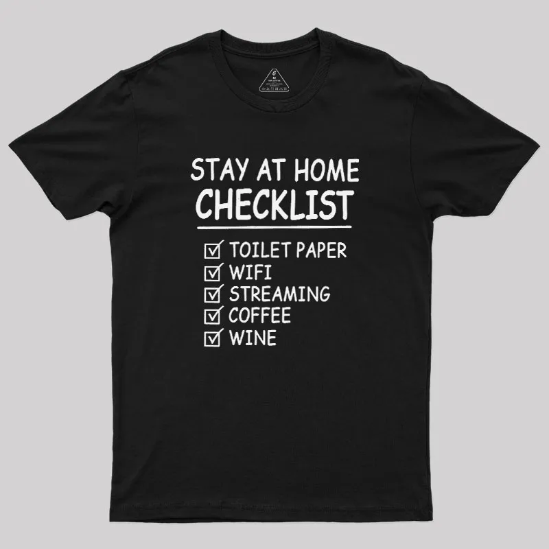 Home Checklist Geek T-Shirt