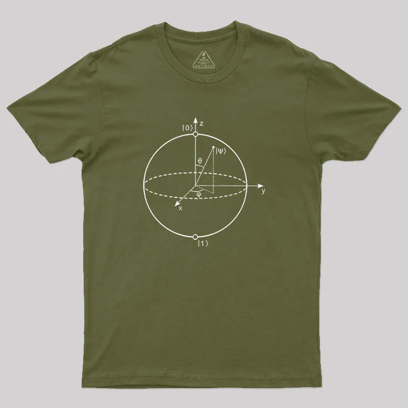 Bloch Sphere Geek T-Shirt - Image 3