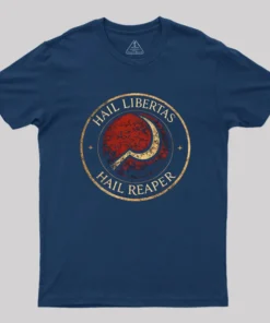 Alternative view of Hail Libertas Hail Reaper Geek T-Shirt
