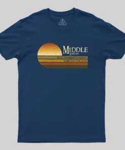 Alternative view of Retro Middle Earth Geek T-Shirt