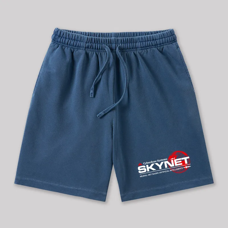 Cyberdyne Systems Skynet Geeky Washed Shorts - Image 5