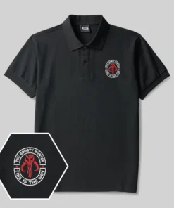 Bounty Hunter Badge Geek Embroidered Polo Shirts