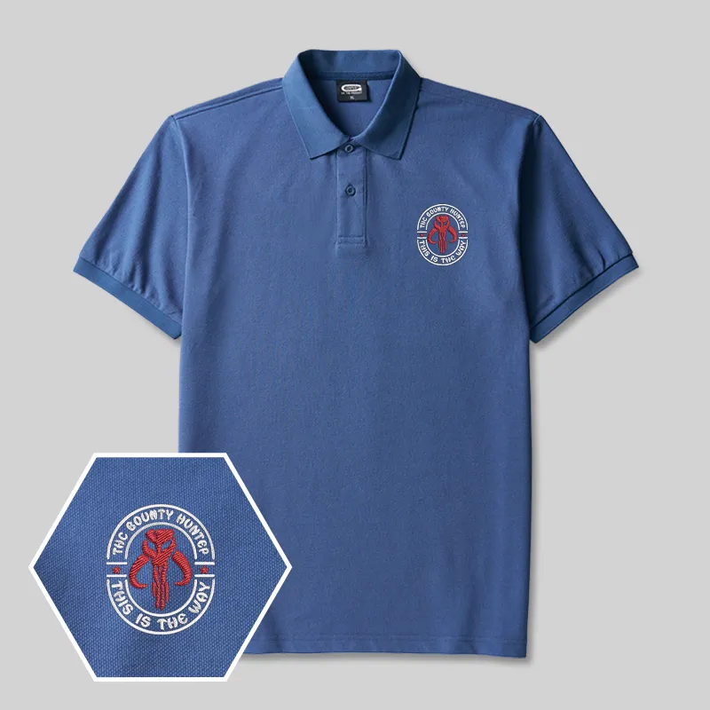 Bounty Hunter Badge Geek Embroidered Polo Shirts - Image 2