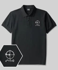 Euler's Formula Geek Embroidered Polo Shirts