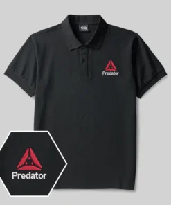 Predator Scifi Geek Embroidered Polo Shirts